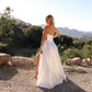 Nox Anabel JE1005 Long Strapless Bustier Corset Bridal Slit Gown