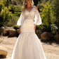 Nox Anabel JE983L Long Bell Sleeve Mermaid Bridal Gown