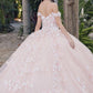 Juliet JT1460J Off the Shoulder Corset Bodice Poofy Quinceanera Gown