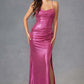Juliet JT2494S Dress Sleeveless Metallic Fitted Evening Gown