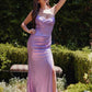 Juliet JT2494S Dress Sleeveless Metallic Fitted Evening Gown
