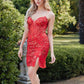 Juliet JT912A Dress Embroidered Sequins Fitted Cocktail Dress