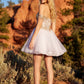 Juliet JT947L Short Off the Shoulder Homecoming A-Line Dress