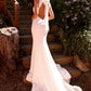 Nox Anabel JW985 Long Halter V-Neck Bridal Mermaid Dress