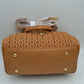 Quilted Chevron Satchel Handbag | Textured Top-Handle Crossbody Purse
