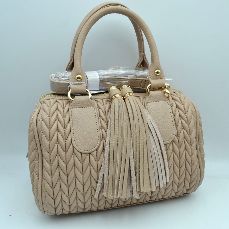 Quilted Chevron Satchel Handbag | Textured Top-Handle Crossbody Purse