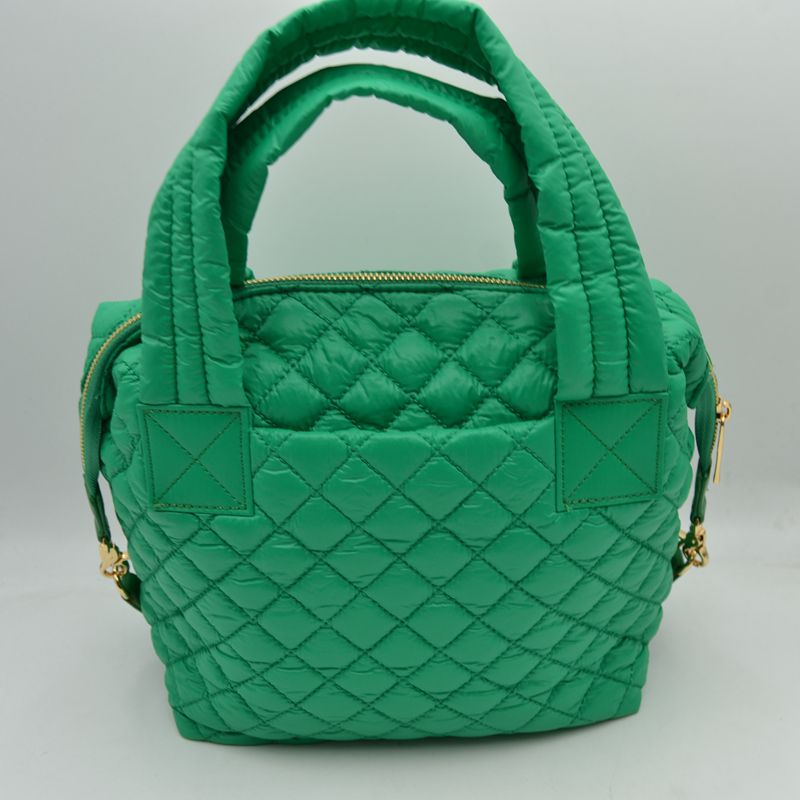 Stylish Diamond-Quilted Puffer Crossbody & Satchel Bag
