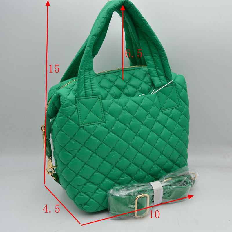 Stylish Diamond-Quilted Puffer Crossbody & Satchel Bag