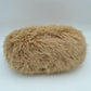 Plush Faux Fur Hobo Handbag with Adjustable Top Handle and Strap