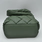 Woven Puffy Shoulder Bag with Knotted Padded Strap
