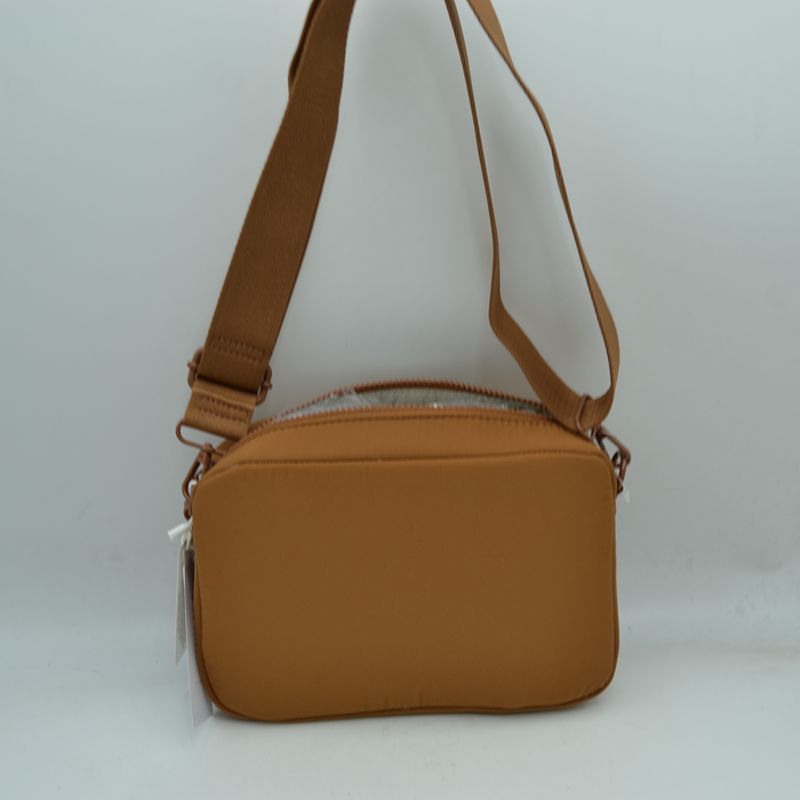 Quilted Front Pocket Crossbody Bag with Adjustable Strap