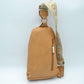 Floral Pattern Strap Sling Bag with Zipper Pockets