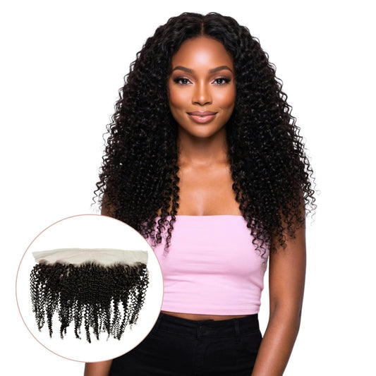 Frontal de cabello humano HD Lace 13x4 Jerry Curl