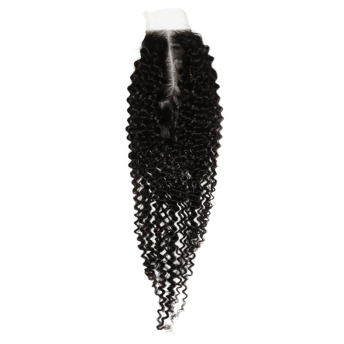 Cierre de Pelo Humano con Encaje Transparente Jerry Curl 2x6