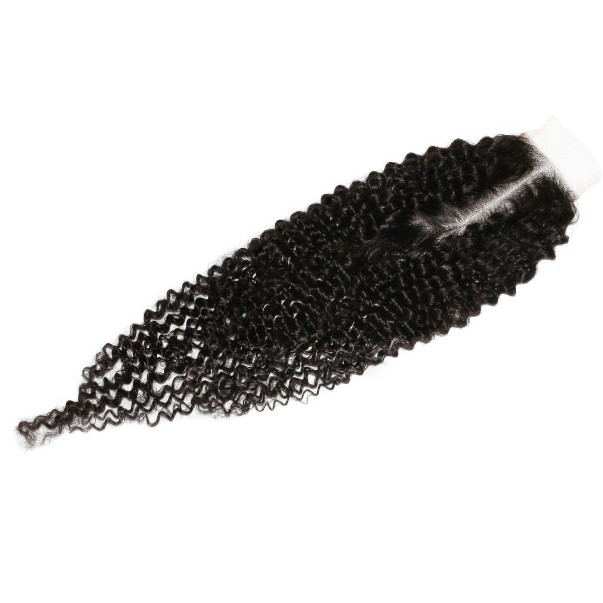 Cierre de Pelo Humano con Encaje Transparente Jerry Curl 2x6