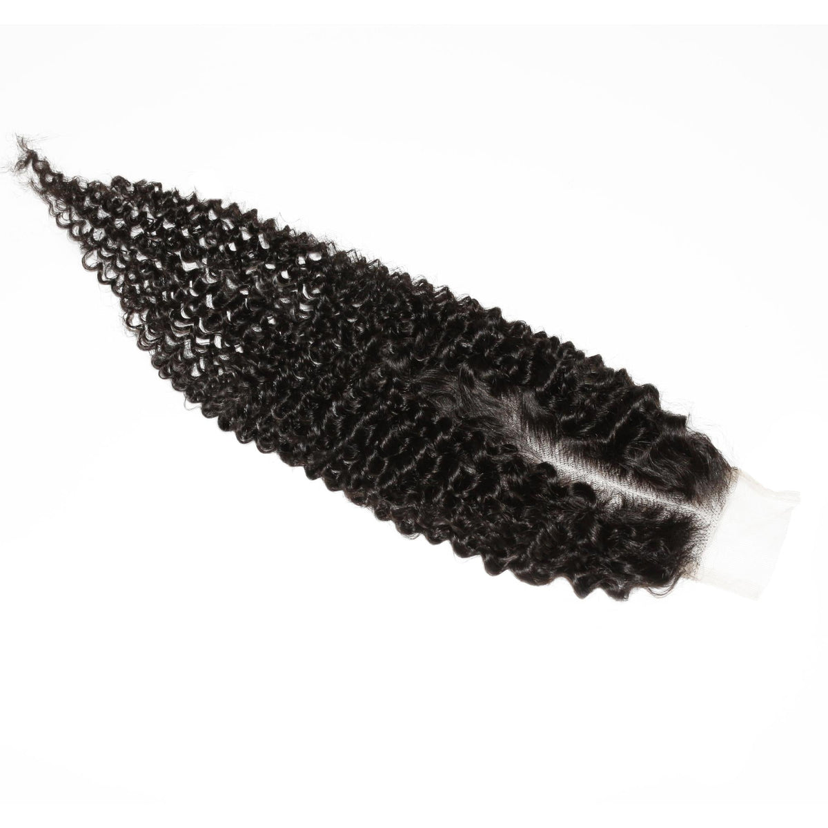Cierre de Pelo Humano con Encaje Transparente Jerry Curl 2x6