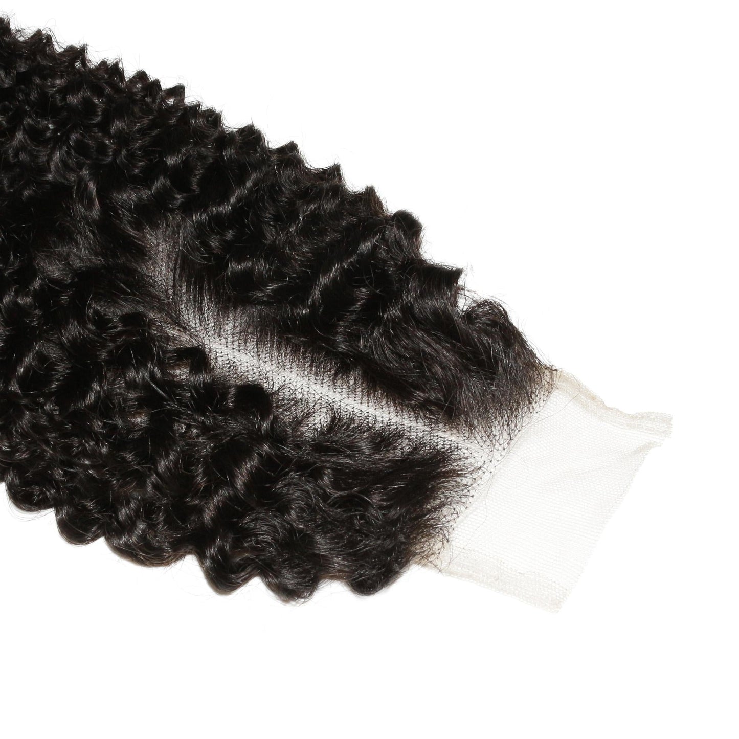 Cierre de Pelo Humano con Encaje Transparente Jerry Curl 2x6