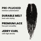 Cierre de Pelo Humano con Encaje Transparente Jerry Curl 2x6