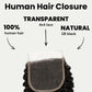 Jerry Curl 4x4 Transparent Lace Human Hair Closure