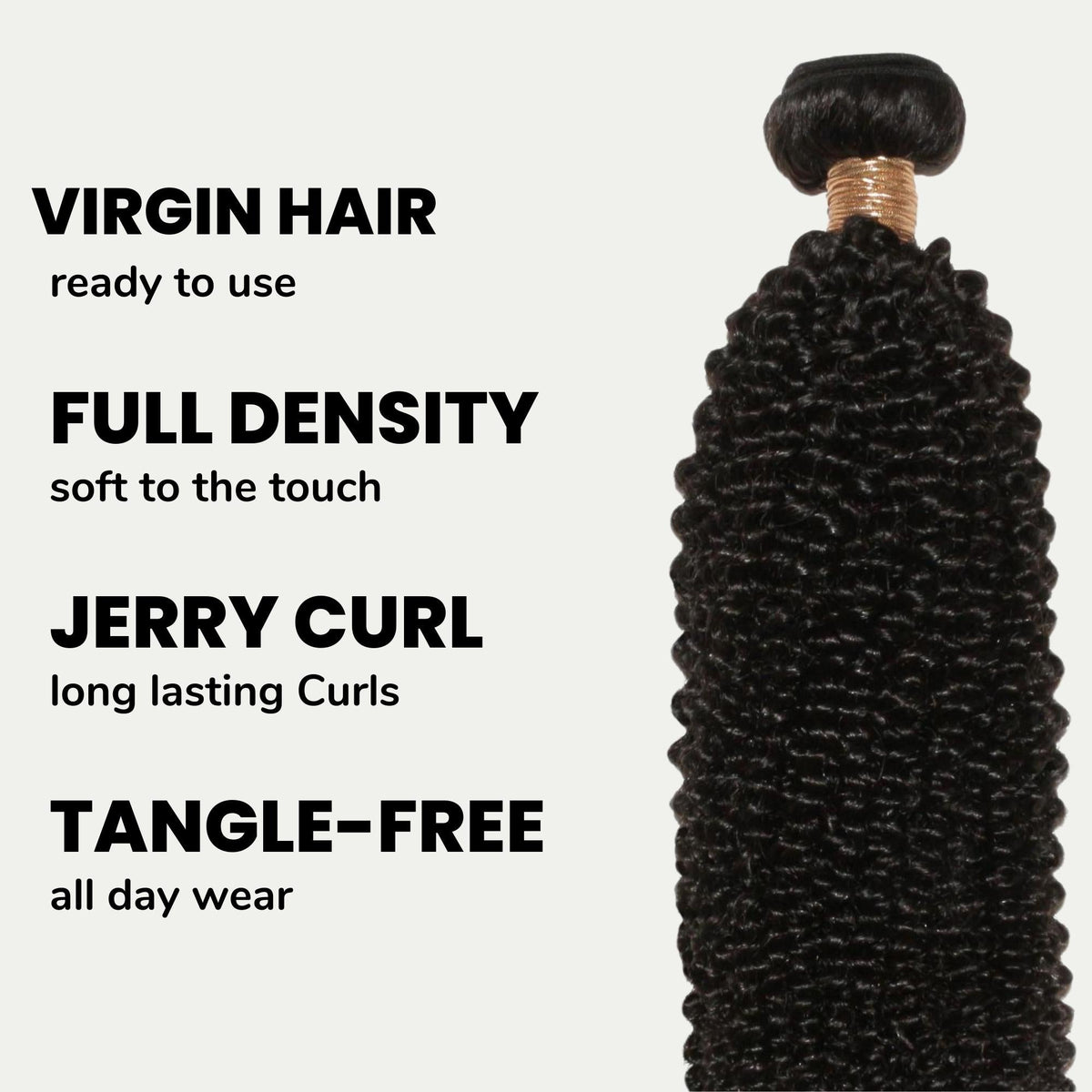 Extensiones de cabello 100% humano estilo Jerry Curl