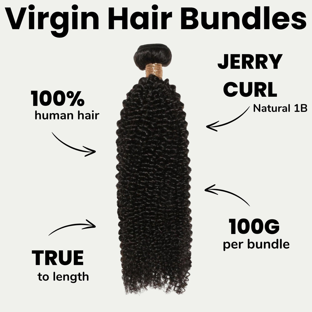 Extensiones de cabello 100% humano estilo Jerry Curl