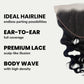 Frontal de cabello humano Jet Black Body Wave de encaje HD 13x6