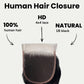 Jet Black Body Wave 4x4 HD Lace Human Hair Closure