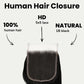 Jet Black Body Wave 5x5 HD Lace Human Hair Closure