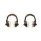 Stone Paved Enamel Headphone Stud Earrings