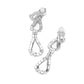 Teardrop Stone Accented Rhinestone Pave Necklace