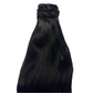 Extensiones de coleta de cabello humano 100% azabache