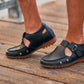 CALTO - K0751 - 2.8 Inches Taller (Black) - Lightweight Casual Fisherman Sandal