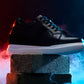 CALTO - K1530 - 3 Inches Taller (Black) - Lightweight Leather Sneakers