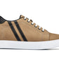 CALTO - K1551 - 2.8 Inches Taller (Nubuck Tan) - Lace Up Casual Sneakers