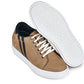 CALTO - K1551 - 2.8 Inches Taller (Nubuck Tan) - Lace Up Casual Sneakers