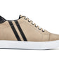 CALTO - K1552 - 2.8 Inches Taller (Taupe) - Lace Up Casual Sneakers