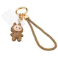 Bling Studded Monster Bunny Figure Phone Strap Keychain Bag Charm