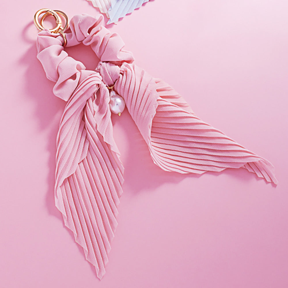 Pearl Pointed Stretch Ribbon Keychain / Bracelet / Scrunchie Hairband