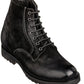 CALTO - K24401 - 3 Inches Taller (Nubuck Black) - Casual Zipper Boots
