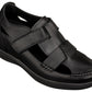 CALTO - K2661 - 3.2 Inches Taller (Black) - Casual Fisherman Sandal