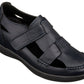 CALTO - K2663 - 3.2 Inches Taller (Navy) - Casual Fisherman Sandal