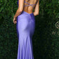 Vestido ajustado largo con tiras en la espalda K488 de Nox Anabel