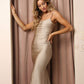 Vestido ajustado largo con tiras en la espalda K488 de Nox Anabel