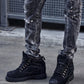CALDEN 5.2" Taller Black Nubuck Height-Increasing Boots K881802