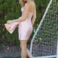 Nox Anabel K971 Sofisticado Vestido con Top Ilusión con Cuentas y Espalda con Cordones