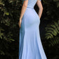Cinderella Divine KV1057 Crepe Off the Shoulder Dress