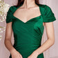 Cinderella Divine KV1061 Cap Sleeve With Shawl Long Fitted Dress