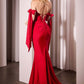 Vestido ajustado de elastano elástico con hombros descubiertos Ladivine KV1120