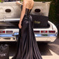 Ladivine KV1135 Strapless Sweetheart Bead and Crystal Satin Evening Gown