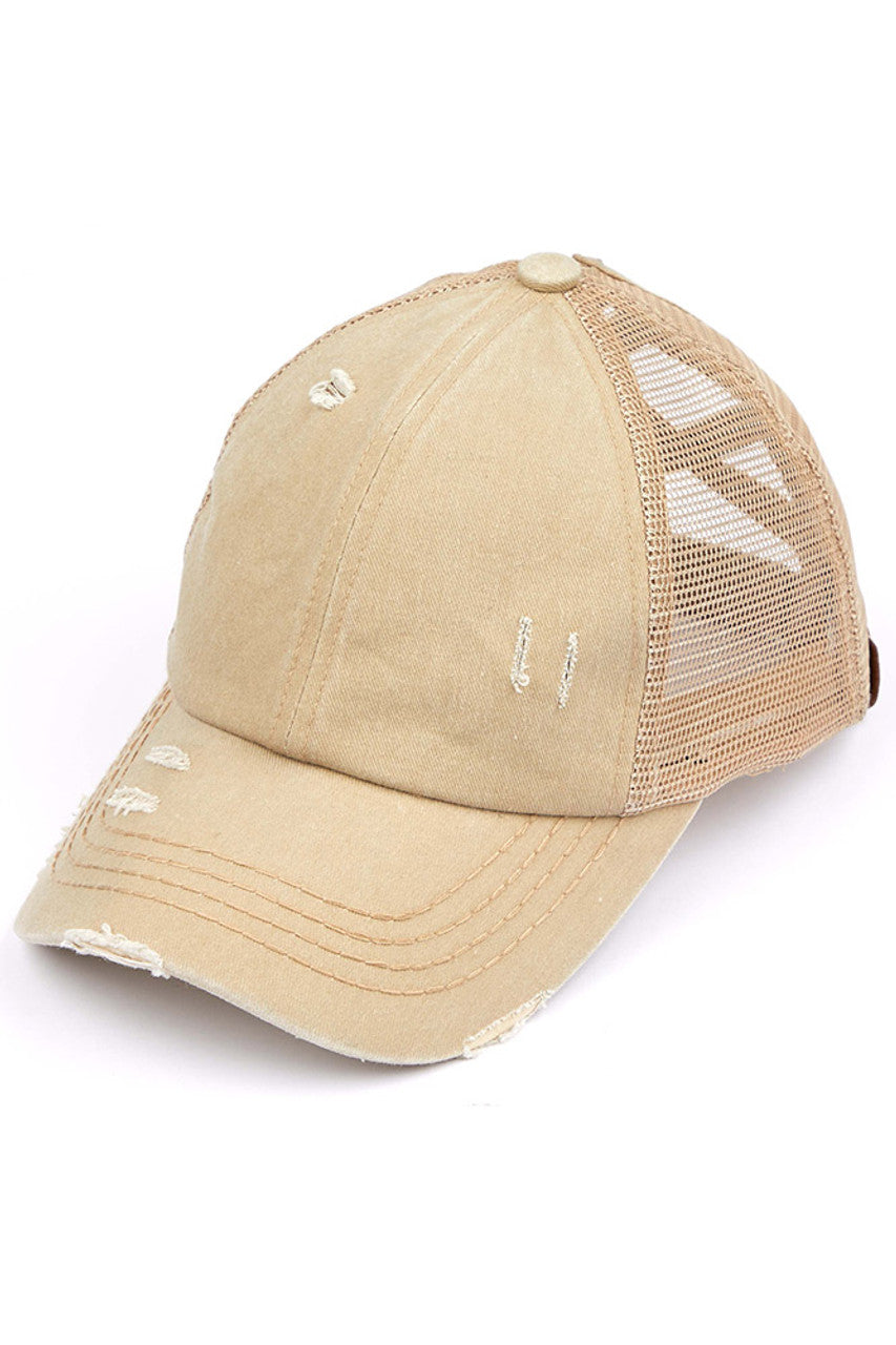 C.C Women's Baseball Ponytail Cap